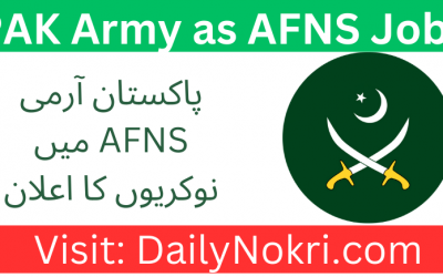 Job Opportunity at  PAK Army as AFNS 2024 | Apply Now