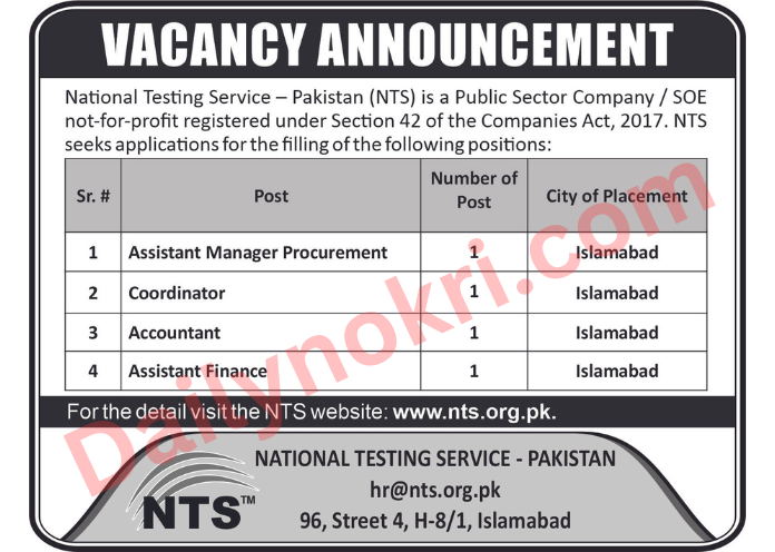 National Testing Service (NTS)